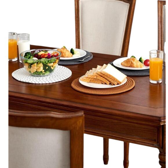 New! Woven Trivet Placemats Table Mats: Humbson 6Pcs Round Farmhouse 11.8x11.8 - Picture 3 of 3